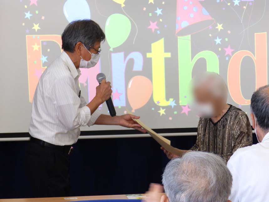 ブログ用 敬老会 100歳の祝い